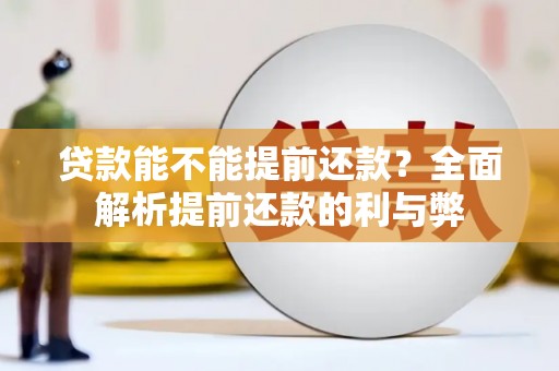 炎陵贷款能不能提前还款？全面解析提前还款的利与弊