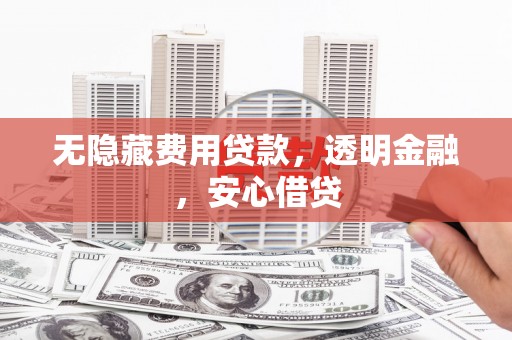 炎陵无隐藏费用贷款，透明金融，安心借贷