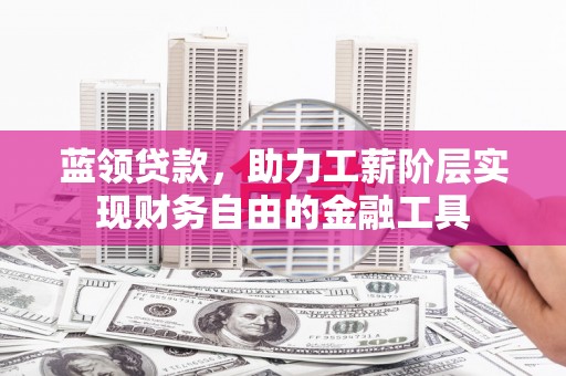 炎陵蓝领贷款，助力工薪阶层实现财务自由的金融工具
