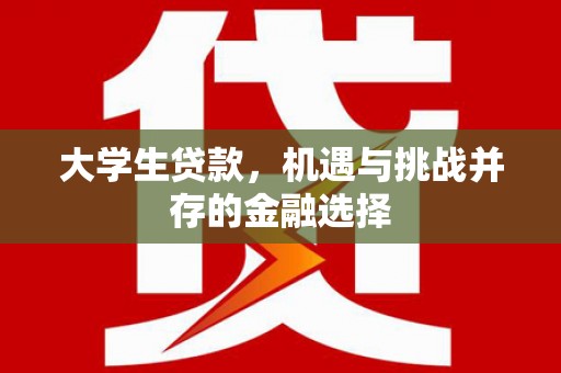 炎陵大学生贷款，机遇与挑战并存的金融选择